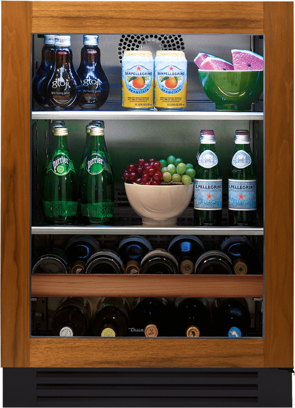 True Residential 24 Inch Outdoor Beverage Center with Panel Ready Glass Door