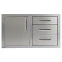 Alfresco 42 Inch Door Drawer Combo
