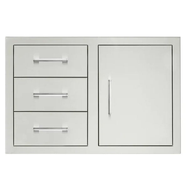 TrueFlame 33 Inch 3-Drawer & Access Door Combo