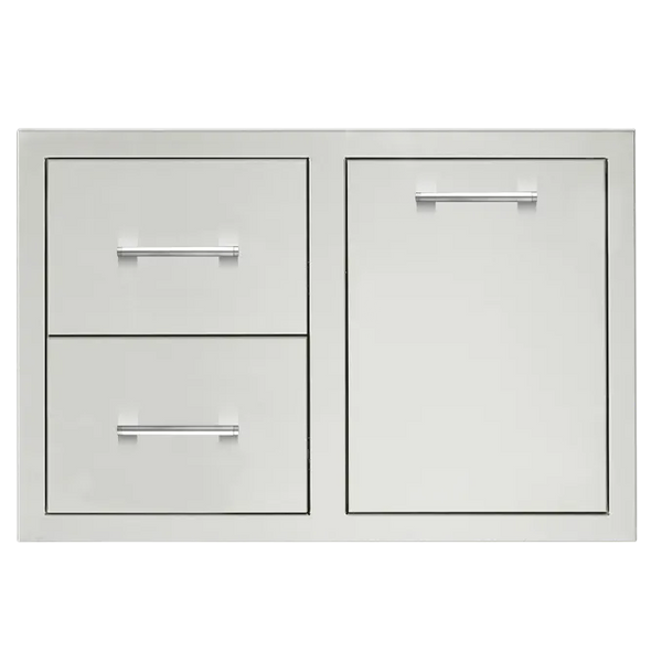 TrueFlame 33" 2-Drawer & Access Door Combo