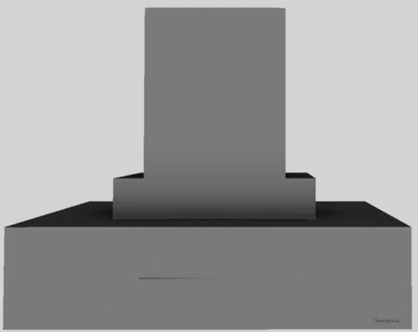 Vent A Hood 36 Inch 550 CFM Contemporary Island Range Hood