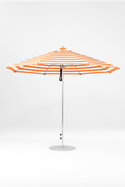 864FM-005 Orange Stripe-Brushed Silver