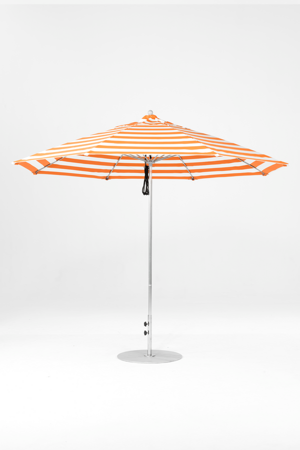 864FM-005 Orange Stripe-Brushed Silver