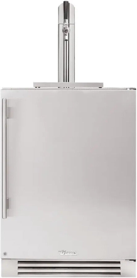 True 24 Inch Outdoor Beverage Dispenser with Solid Door and Lock