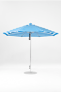864FM-016 Blue Stripe-Brushed Silver