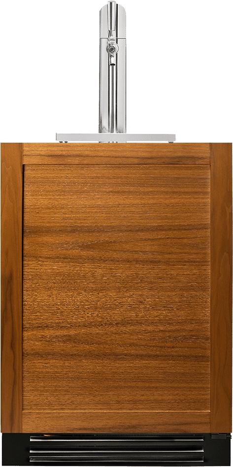 True 24 Inch Outdoor Beverage Dispenser with Panel Ready Solid Door