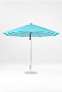 864FM-011 Turquoise Stripe-Brushed Silver