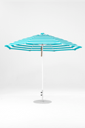 864FM-011 Turquoise Stripe-Alpine White