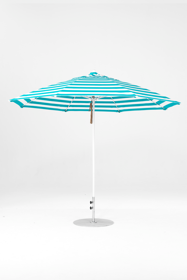 864FM-011 Turquoise Stripe-Alpine White