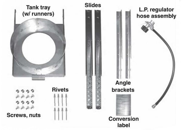 Fire Magic Natural to LP Gas Tank Tray Conversion Kit