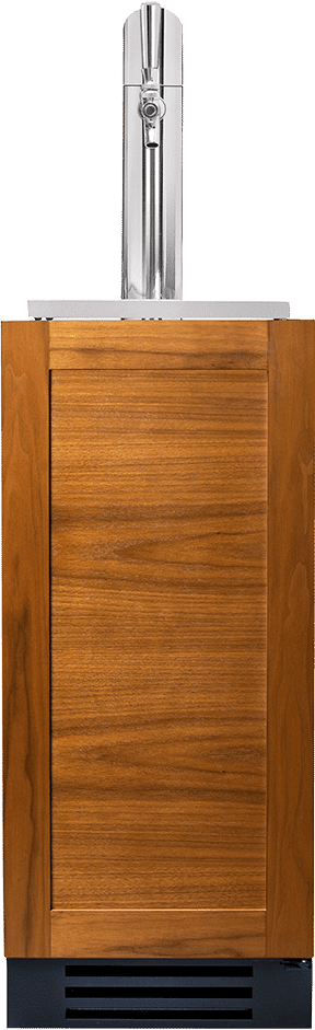 True 15 Inch Outdoor Beverage Dispenser with Panel Ready Solid Door