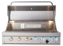 Mont Alpi 44 Inch Black Stainless Steel Built in Grill