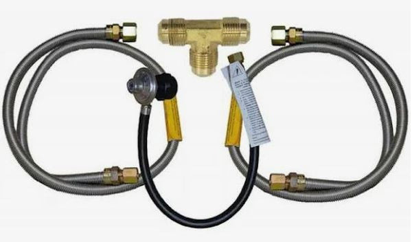 Fire Magic LP Grill & Side Burner Built-In Connector Package