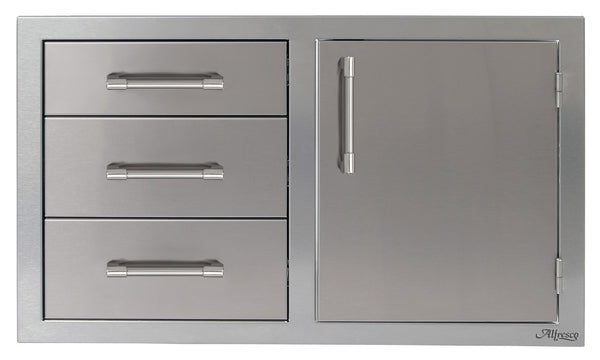 Alfresco 42 Inch Door Drawer Combo