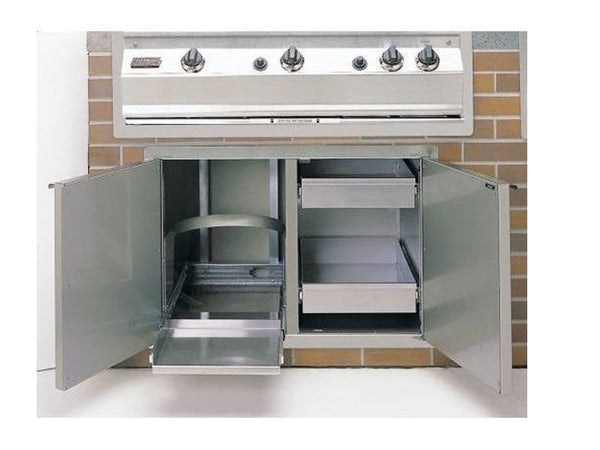 Fire Magic Aurora Double Access Doors with Dual Drawers & Tank Tray