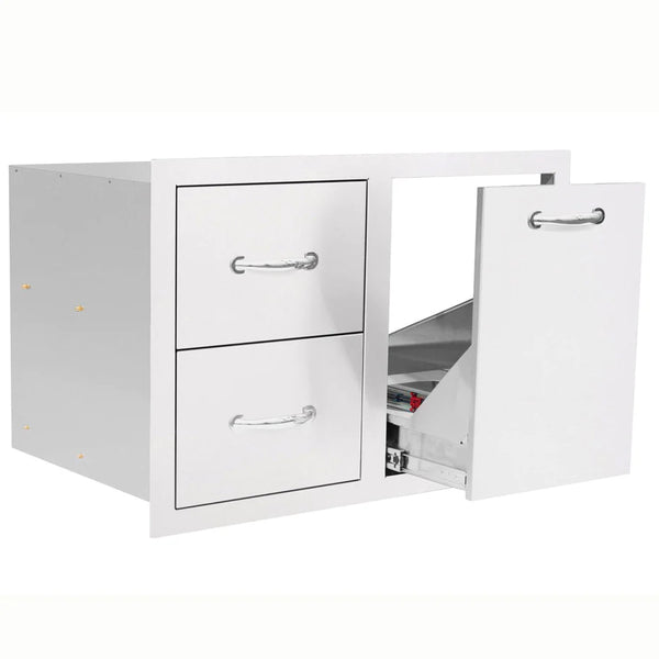 Summerset 33 Inch 2-Drawer & Vented LP Tank Pullout Drawer Combo