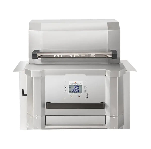 Memphis Elevate 30 pellet grill showing Wi-Fi control panel
