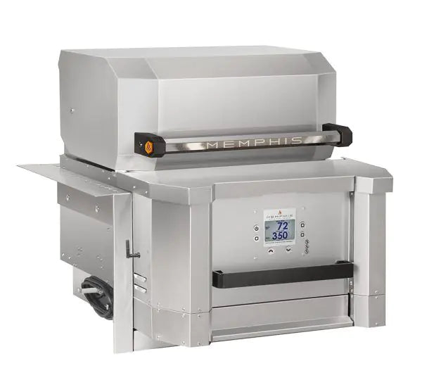 Memphis Elevate 30 pellet grill showing Wi-Fi control panel