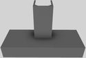 Vent A Hood 54'' 600 CFM Contemporary Wall Mount Range Hood