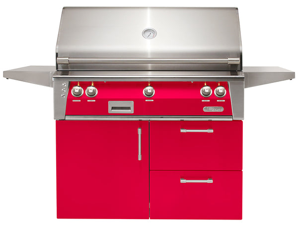 Alfresco ALXE 42-Inch Freestanding Gas Grill On Deluxe Cart