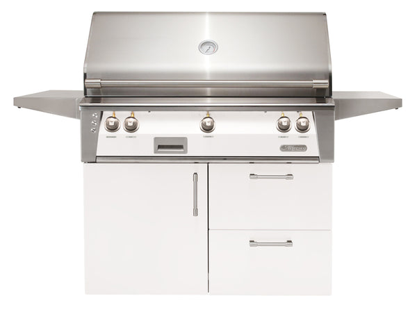 Alfresco ALXE 42-Inch Freestanding Gas Grill On Deluxe Cart