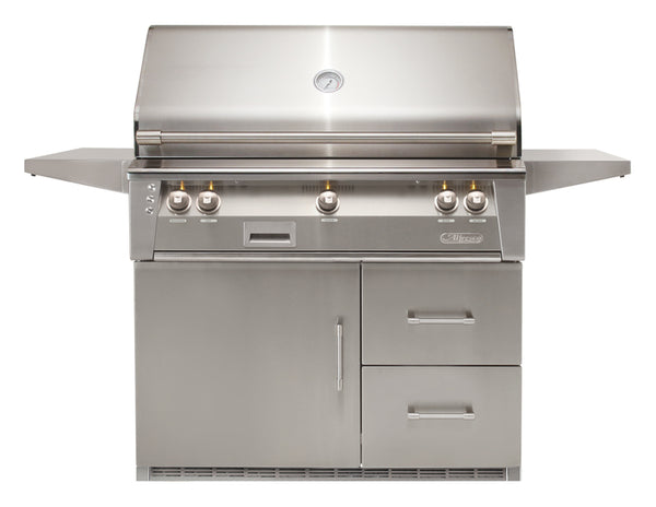 Alfresco ALXE 42-Inch Grill on Refrigerated Cart