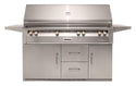 Alfresco 56-Inch Luxury All Grill with Refrigerated Cart