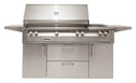 Alfresco 56-Inch Freestanding Grill with Side Burner and Rotisserie