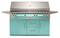 Alfresco 56-Inch Luxury All Grill with Refrigerated Cart