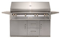 Alfresco 56-Inch Luxury All Grill with Refrigerated Cart
