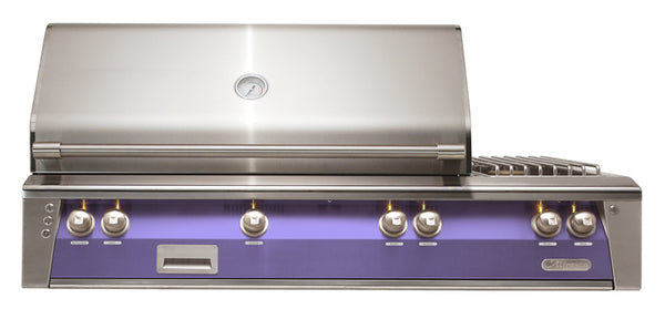 Alfresco 56-Inch Built-In Deluxe Gas BBQ Grill With Side Burner & Rotisserie