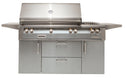 Alfresco 56-Inch Freestanding Grill with Side Burner and Rotisserie