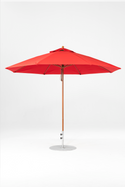 864FM-R176 Logo Red-Golden Oak