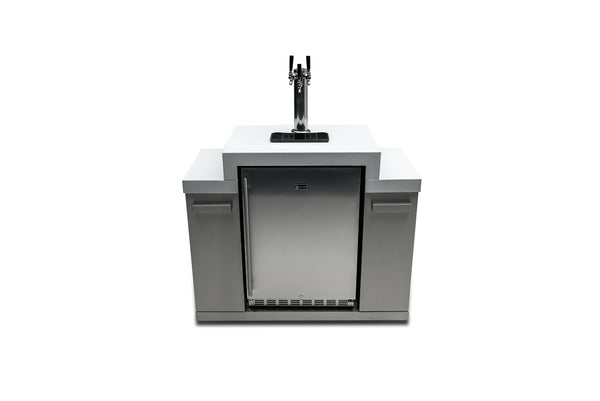 Mont Alpi 48 Inch Outdoor Kegerator with Solid Door and Lock