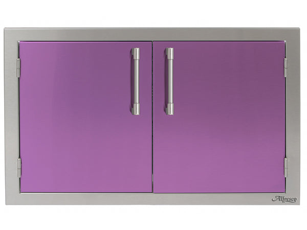 Alfresco 30 Inch Double Access Doors-Lilac Gloss