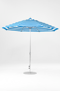 864FMC-016 Blue Stripe-Brushed Silver