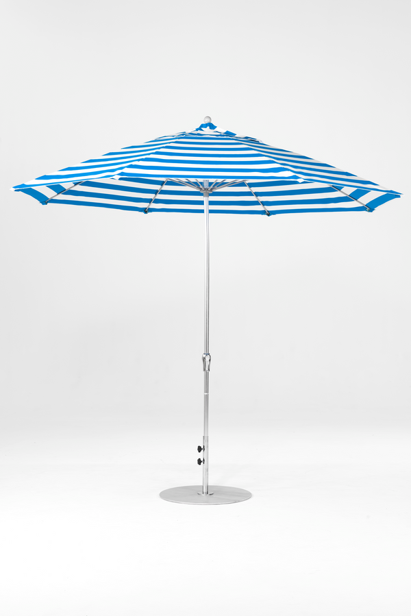 864FMC-016 Blue Stripe-Brushed Silver