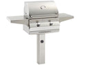 Fire Magic 24 Inch Choice C430s Gas Grill On In-Ground Post with Timer