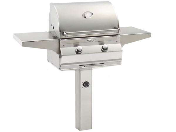 Fire Magic 24 Inch Choice C430s Gas Grill On In-Ground Post with Timer