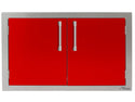 Alfresco 30 Inch Double Access Doors-Red
