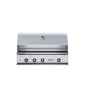 Delta Heat 38 Inch Gas Grill with Infrared Rotisserie & Sear Zone - White Control Panel