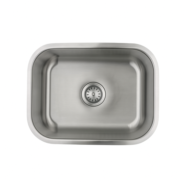 E-Stainless 18 Gauge, Large Single Bowl: 23 x 18 x 9'' Bowl Depth