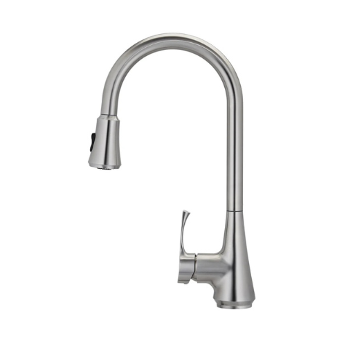 E-Stainless Kitchen: Modera Single Handle Gooseneck w/Pull Down Spray