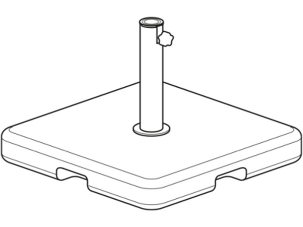 FIM Freestanding Concrete Base