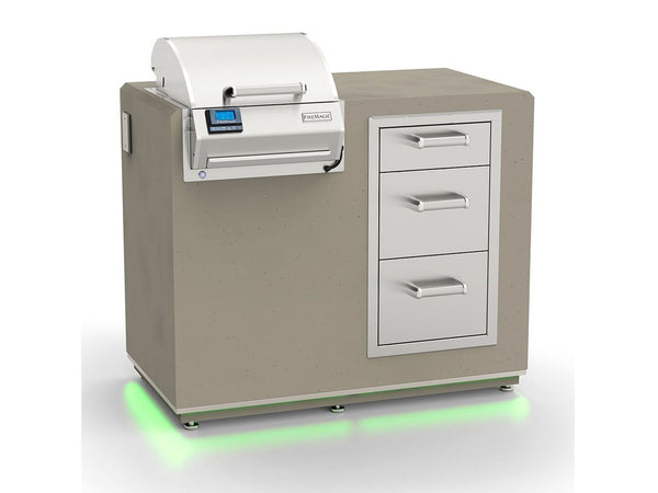 Fire Magic Electric Grill Island Bundle w/ Triple Drawer