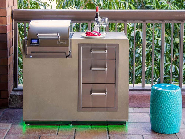 Fire Magic Electric Grill Island Bundle w/ Triple Drawer