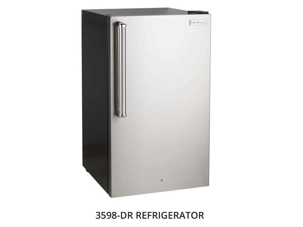 Fire Magic Contemporary Pre-Fab Island Bundle with Smoke Base & Polished Black Lava Countertop