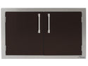 Alfresco 30 Inch Double Access Doors-Jet Black Matte