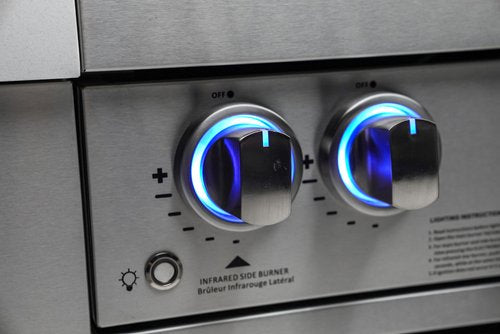 Led knobs and internal lights