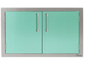 Alfresco 30 Inch Double Access Doors-Light Green
